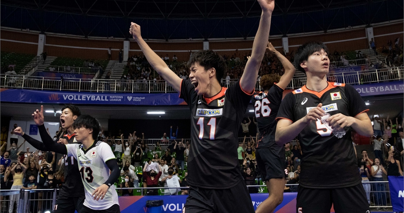 Kết quả bóng chuyền nam VNL 2022 ngày 12 và 13/6: Nhật Bản thăng hoa