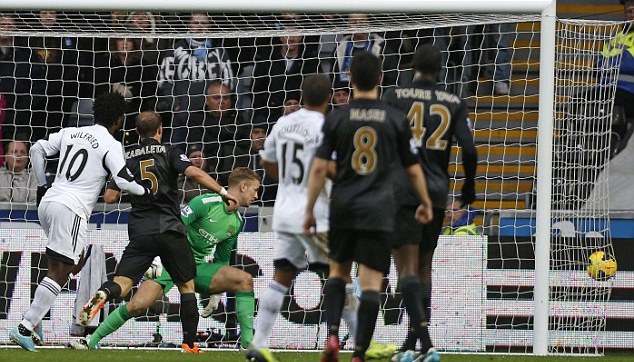 Video bàn thắng: Swansea 2–3 Man City (Vòng 20 - Premier League)