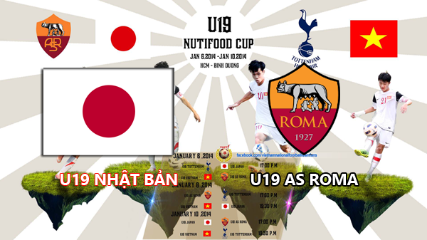 TRỰC TIẾP U19 Nhật Bản vs U19 AS Roma 15h40 ngày 10/01