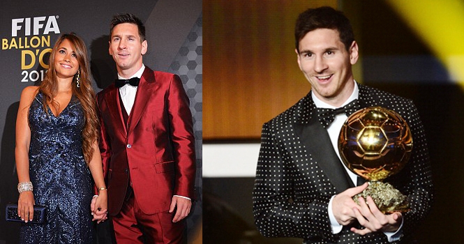 Messi bị ‘dìm hàng’ vì bộ vest màu đỏ tía