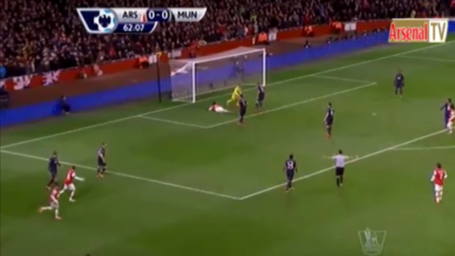 Video bóng đá: Giroud đòi penalty cho Arsenal