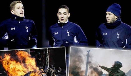 Tottenham không quá lo lắng vì vấn đề bạo loạn ở Ukraine