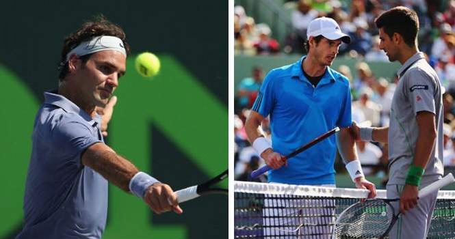Federer dừng bước ở tứ kết, Djokovic đánh bại Murray