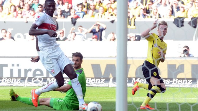 Video bàn thắng: Stuttgart 2-3 Dortmund (VĐQG Đức 2013/14)