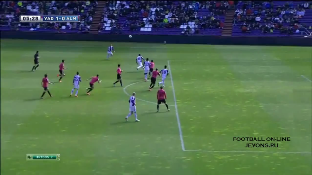 Video bàn thắng: Valladolid 1-0 Almeria (VĐQG Tây ban Nha 2013/14)