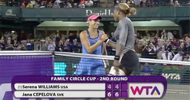 Family Circle Cup 2014: Thua chóng vánh, Serena sớm bị loại ở vòng 2