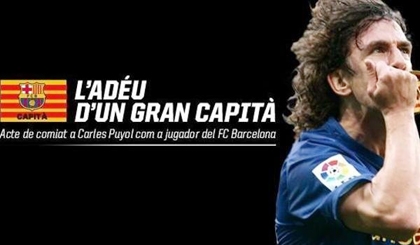 Ấn định ngày Barca chia tay Carles Puyol