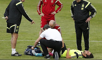 Fabregas bất ngờ dính chấn thương trước thềm World Cup 2014