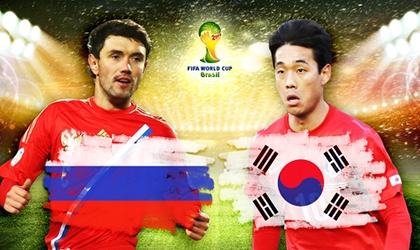 Nga vs Hàn Quốc: Xem Gấu Nga của Capello, 5h00 ngày 18/6