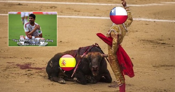 Bộ ảnh chế độc sau trận thua của Tây Ban Nha trước Chile