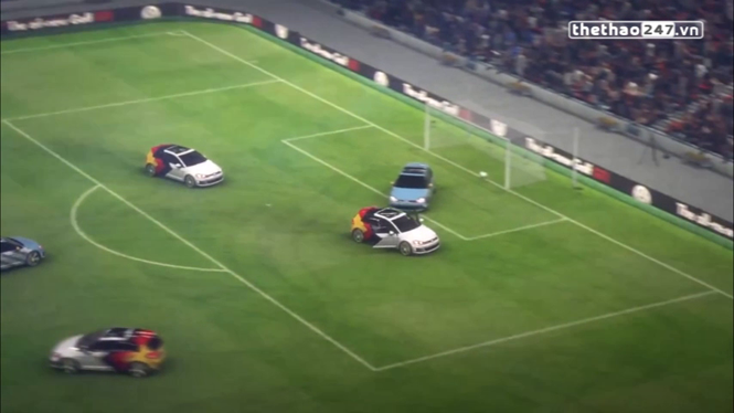 VIDEO: Độc đáo màn tái hiện trận chung kết World Cup 2014 bằng siêu xe