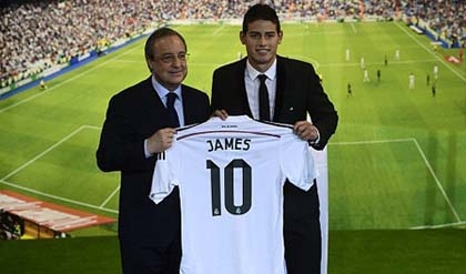 Real thu hàng loạt lợi nhuận từ thương vụ James Rodriguez