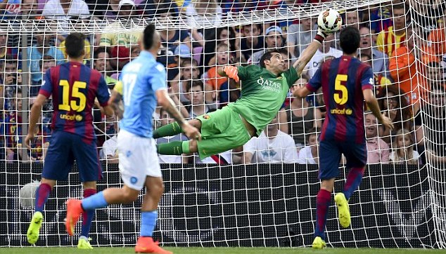 Video clip bàn thắng: Barcelona 0-1 Napoli (Giao hữu)