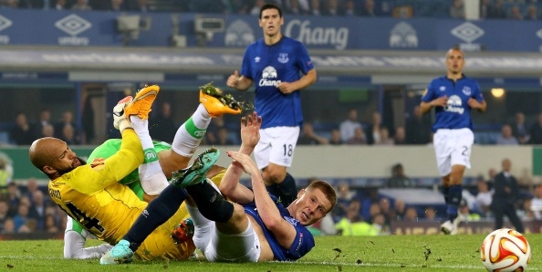Video clip bàn thắng Everton 4-1 Wolfsburg (Bảng H Europa League 2014/2015)