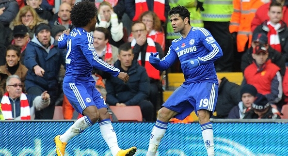 Liverpool 1-2 Chelsea: Costa giúp Blues giành trọn 3 điểm