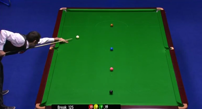 VIDEO: Cơ thủ người Anh lần thứ 13 ghi tối đa 147 điểm trong 1 ván Bi-a Snooker