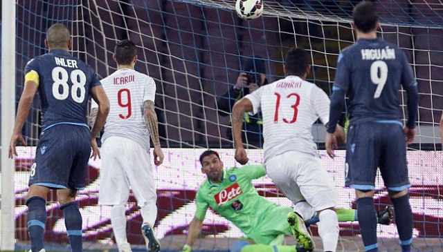 Video clip bàn thắng: Napoli 2-2 Inter Milan (VĐQG Italia 2014/15)