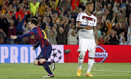 Đổ 'như cây chuối' trước Messi, Boateng phản pháo đầy ý nghĩa
