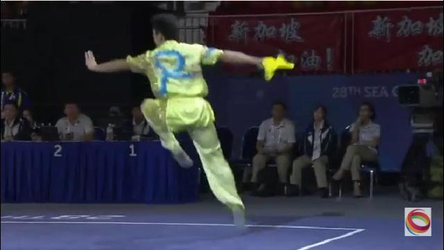 Video SEA Games 28: Bài thi đao thuật nam của Nguyễn Mạnh Quyền (wushu)