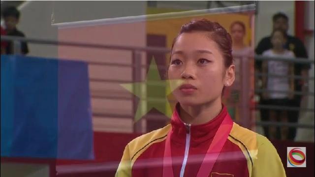 Video SEA Games 28: Lễ trao HCV nhảy chống - Phan Thị Hà Thanh