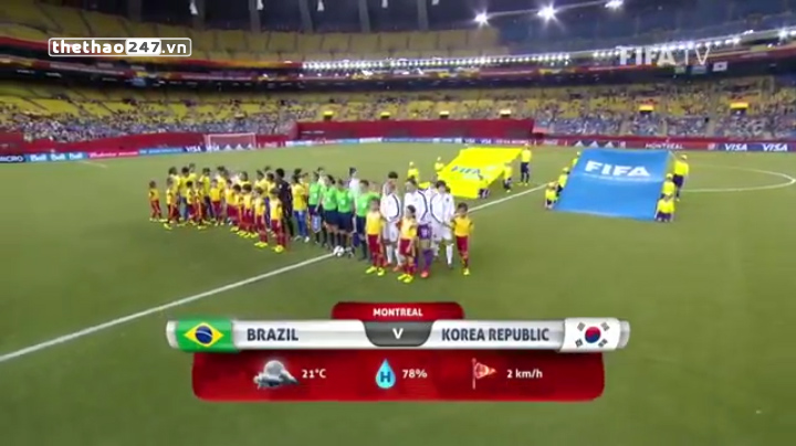Video clip bàn thắng: Brazil 2-0 Korea (World Cup nữ 2015)