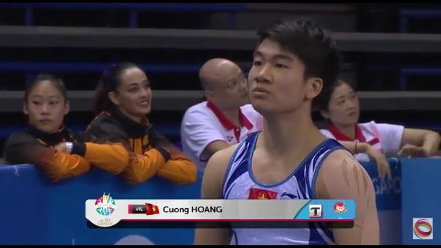 Video SEA Games 28: Hoàng Cường đoạt HCB nội dung nhảy chống nam (TDDC)