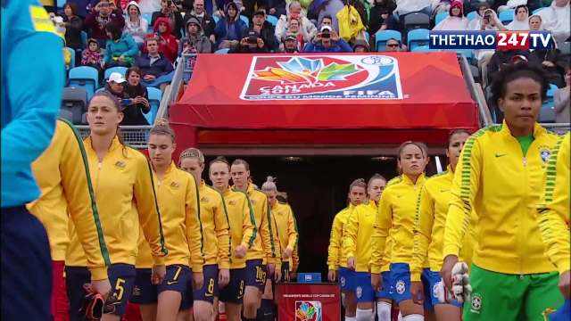 Video bàn thắng: Brazil 0-1 Australia (Vòng 1/8 World Cup bóng đá nữ)