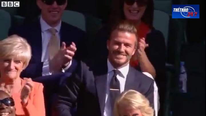 VIDEO: Beckham trổ tài bắt bóng tennis ở Wimbledon