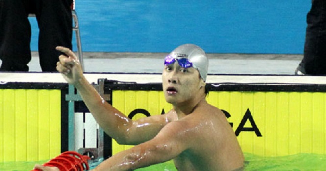 Hoàng Quý Phước dừng bước ở nội dung 100m bơi tự do