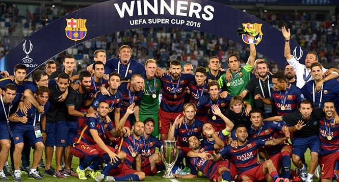 Messi lập siêu phẩm giúp Barca giành Siêu cúp châu Âu