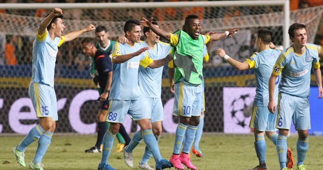 CLB của Kazakhstan nằm ở bảng C Champions League
