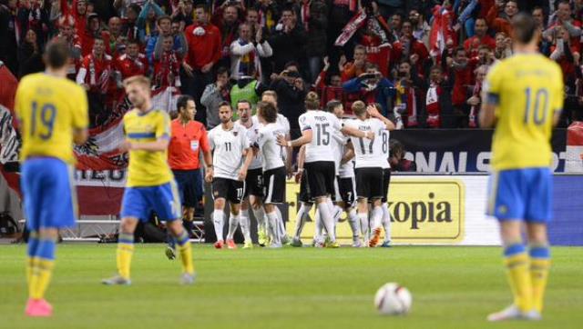 Video bàn thắng: Thụy Điển 1-4 Áo (Vòng loại Euro 2016)