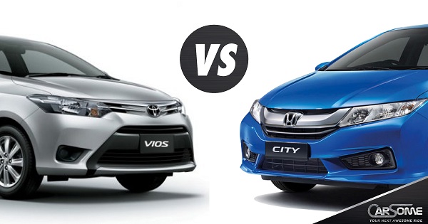 Đánh giá Toyota Vios 2014 và Honda City 2015