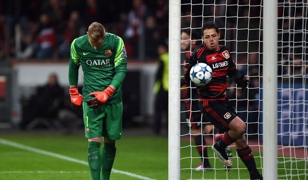 Highlights Bayer Leverkusen 1-1 Barcelona: Messi - Chicharito lập công!