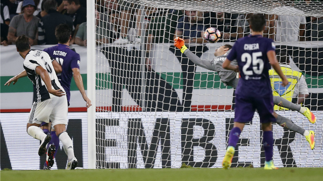 Video bàn thắng: Juventus 2-1 Fiorentina (Vòng 1 - Serie A)
