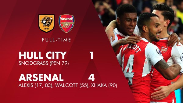 Video bàn thắng: Hull City 1-4 Arsenal (Vòng 5 Ngoại hạng Anh)