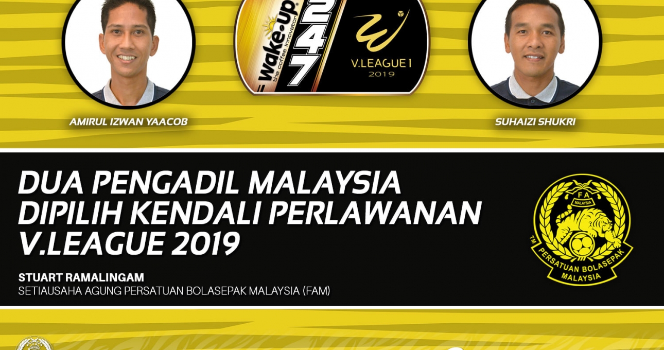 2 trọng tài Malaysia bắt chính những trận cầu đinh tại V-League