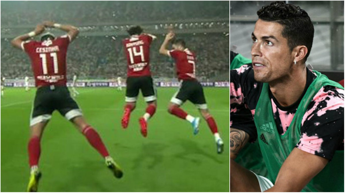 Phản ứng của Ronaldo khi bị sao K.League 'đánh cắp' kiểu ăn mừng