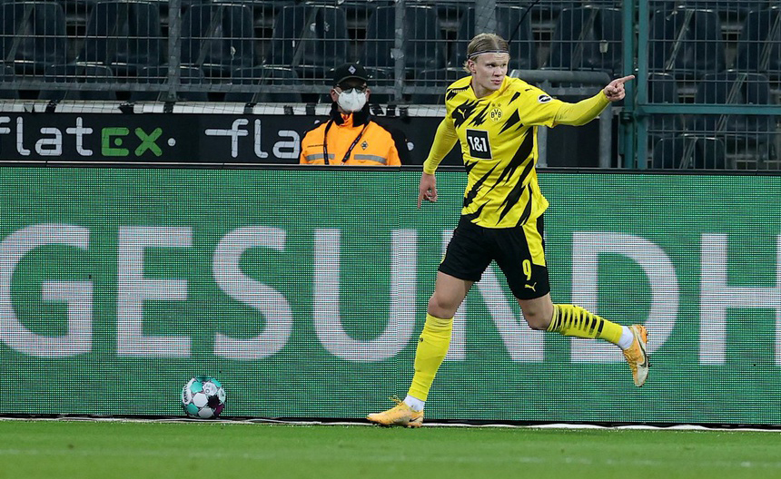 Haaland lập cú đúp, Dortmund vẫn đại bại