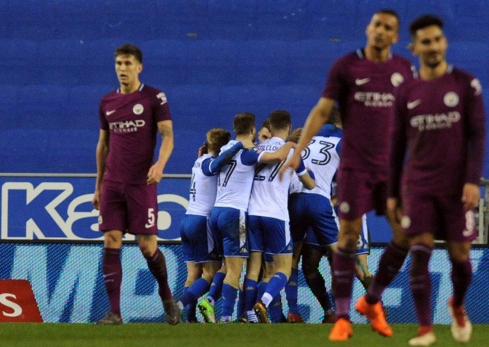 VIDEO: Man City bị đội hạng 2 Wigan gây sốc ở FA Cup