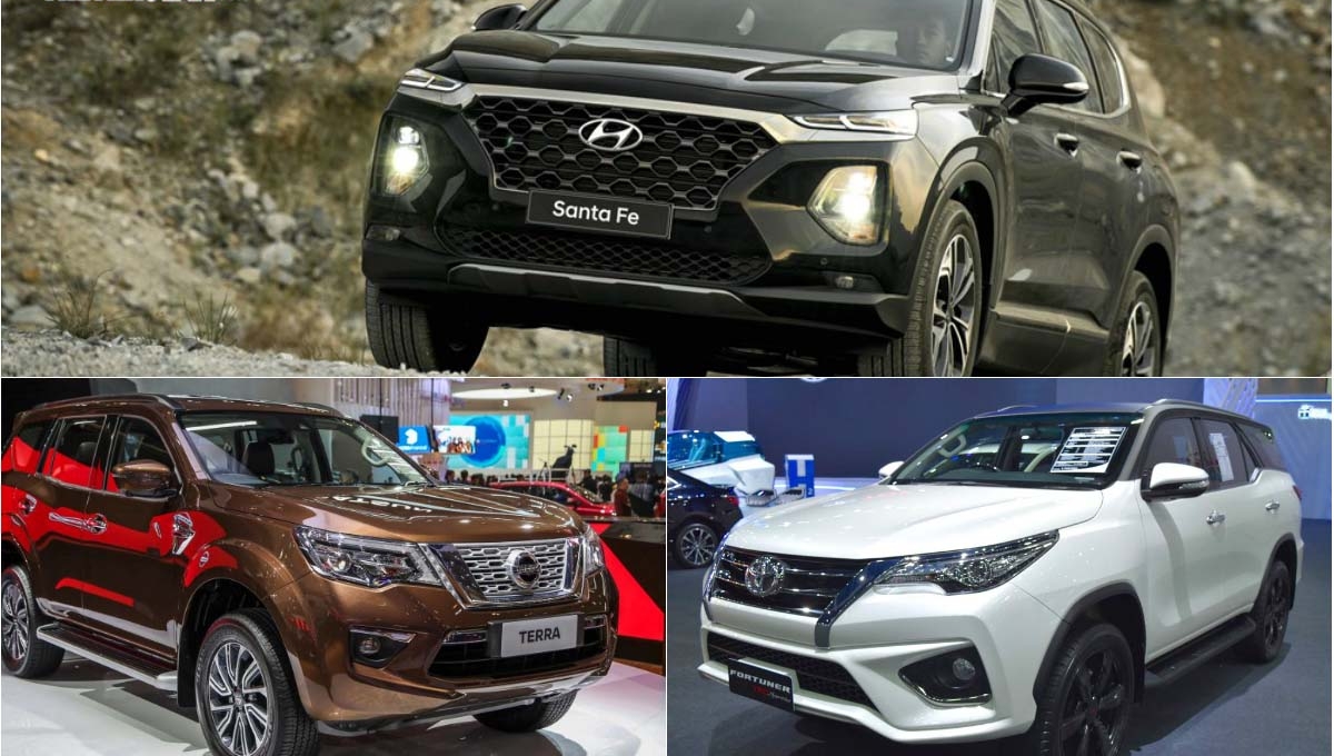 So sánh Hyundai SantaFe với Toyota Fortuner, Nissan Terra