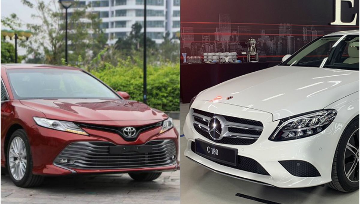 So sánh Mercedes-Benz C180 và Toyota Camry 2.5Q: Chọn xe Đức hay Nhật?