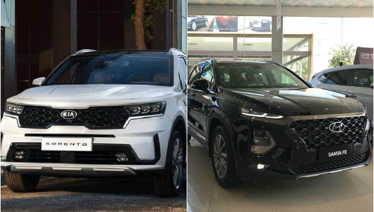 So sánh Kia Sorento 2021 và Hyundai SantaFe: Xe nào đáng mua?