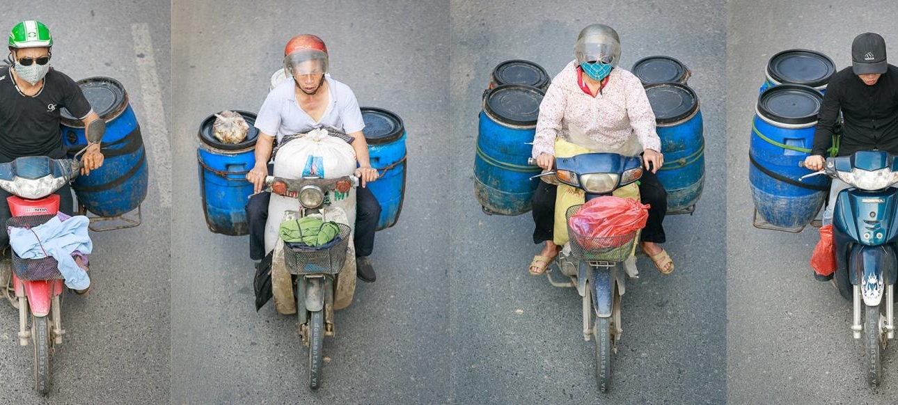 Hài hước hình ảnh giao thông Hà Nội qua góc nhìn của nhiếp ảnh Phạm Thành Long