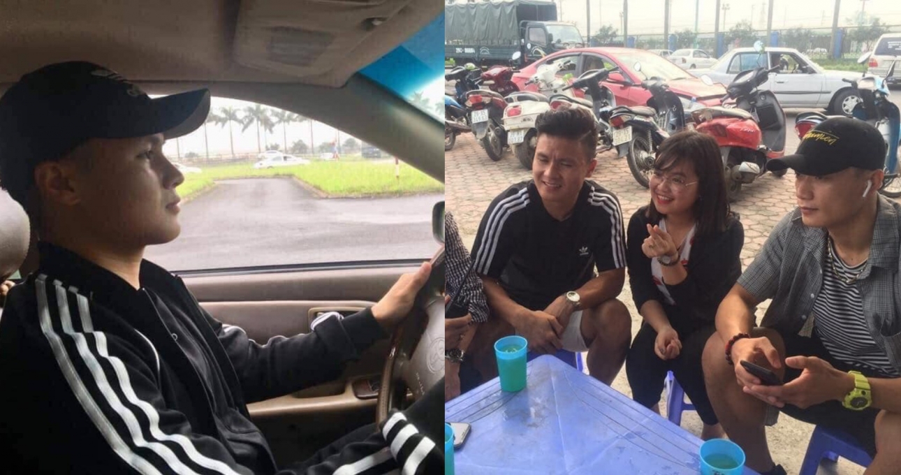 Quang Hải, Tiến Dũng và Thành Chung rủ nhau đi học lái xe ôtô