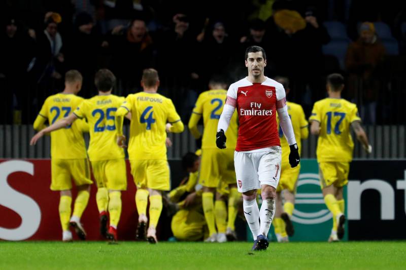 Kết quả vòng 1/16 Europa League: Arsenal ngã ngựa