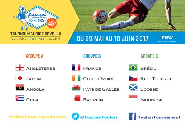 Lịch thi đấu - Kết quả - BXH bóng đá giao hữu Toulon 2017