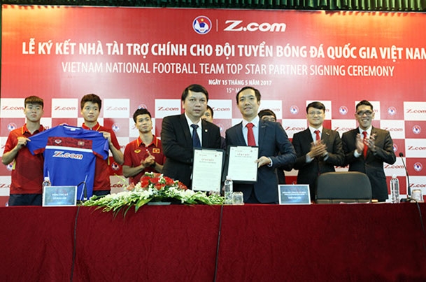 Z.com tiếp tục là nhà tài trợ chính của ĐTQG Việt Nam