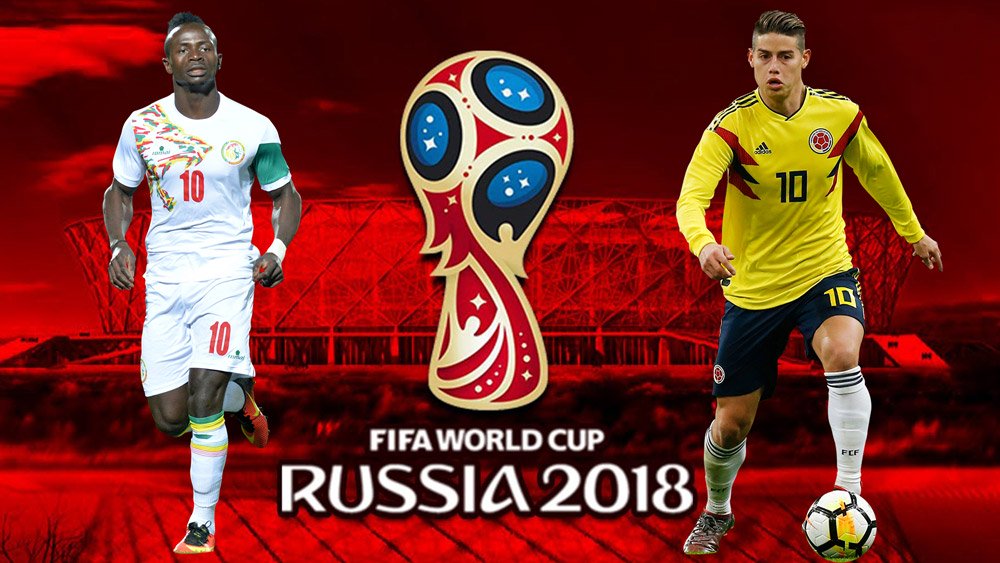 Đội hình chính thức Colombia vs Senegal: Falcao sát cánh James