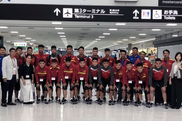 U17 Việt Nam tới Nhật Bản, sẵn sàng đá trận ra quân giải Quốc tế